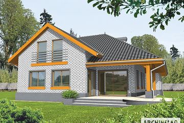  Projekt domu Sofia (WRC2305) - projekt domu parterowego z poddaszem - Zdjęcie 1