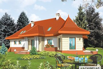  Projekt domu Tekila (WRC2313) - projekt domu parterowego z poddaszem - Zdjęcie 2