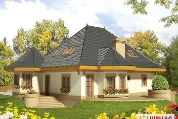  Projekt domu Tulipan (WRC2325) - projekt domu parterowego z poddaszem - Zdjęcie 2