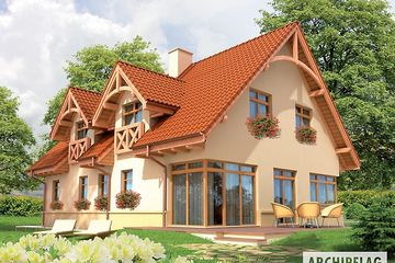  Projekt domu Tala (WRC2327) - projekt domu parterowego z poddaszem - Zdjęcie 2