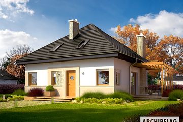  Projekt domu Niki (wersja B) (WRC2346) - projekt domu parterowego z poddaszem - Zdjęcie 2