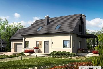  Projekt domu Niki II G1 (WRC2355) - projekt domu parterowego z poddaszem - Zdjęcie 2