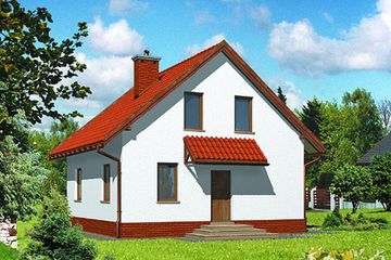  Projekt domu B-41 (KRA3466) - projekt domu parterowego z poddaszem - Zdjęcie 1