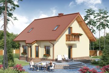  Projekt domu Tytus 3 (WRW1188) - projekt domu parterowego z poddaszem - Zdjęcie 2