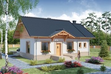  Projekt domu Prometeusz 3 (WRW1190) - projekt domu parterowego - Zdjęcie 1