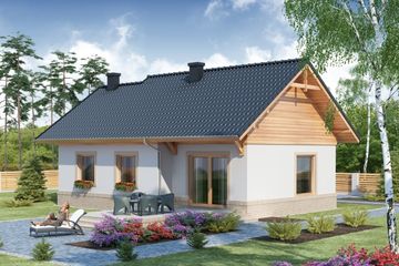  Projekt domu Prometeusz 3 (WRW1190) - projekt domu parterowego - Zdjęcie 2
