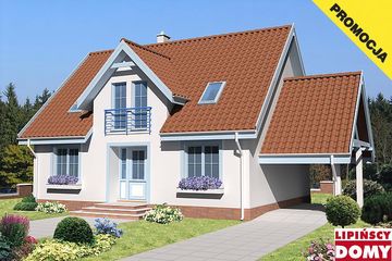  Projekt domu Brighton (LMP95) (WRB1138) - projekt domu parterowego z poddaszem - Zdjęcie 1