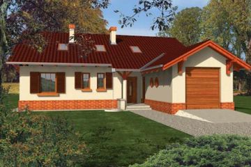  Projekt domu MIŁKA II (WRA1275) - projekt domu parterowego - Zdjęcie 1