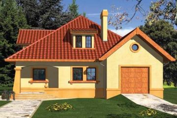  Projekt domu APOLONIA (WRA1278) - projekt domu parterowego z poddaszem - Zdjęcie 2
