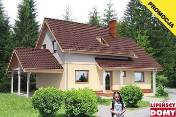  Projekt domu Bangkok (LMP25) (WRB1035) - projekt domu parterowego z poddaszem - Zdjęcie 1