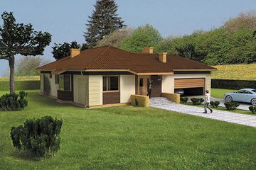  Projekt domu Familijny B2 (GDA1002) - projekt domu parterowego - Zdjęcie 1