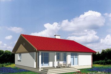  Projekt domu FRAJDA (KSA1234) - projekt domu parterowego z poddaszem - Zdjęcie 2