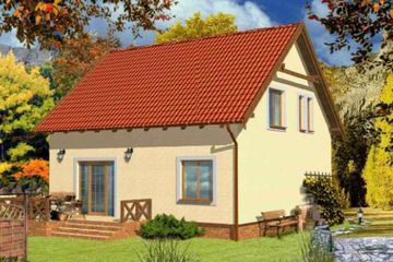  Projekt domu GRADO (KRH1058) - projekt domu parterowego z poddaszem - Zdjęcie 2