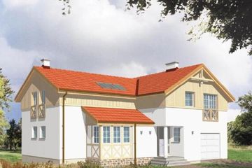  Projekt domu DAKOTA (KSA1242) - projekt domu parterowego z poddaszem - Zdjęcie 1