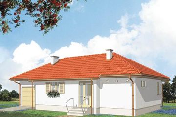  Projekt domu KARTER (KSA1249) - projekt domu parterowego - Zdjęcie 1