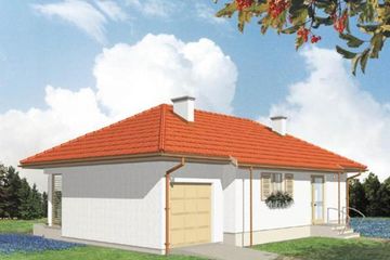  Projekt domu KARTER (KSA1249) - projekt domu parterowego - Zdjęcie 2