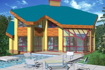  Projekt domu LMP 40 (WRB1055) - projekt domu parterowego z poddaszem - Zdjęcie 1