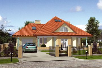  Projekt domu PINOKIO (BSB1000) - projekt domu parterowego z poddaszem - Zdjęcie 1