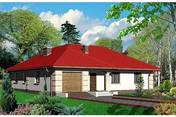  Projekt domu przy Kurantów (KRK1005) - projekt domu parterowego - Zdjęcie 1