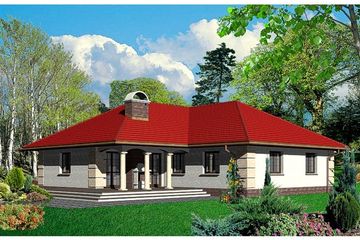  Projekt domu przy Kurantów (KRK1005) - projekt domu parterowego - Zdjęcie 2