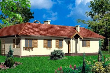  Projekt domu przy Laurowej (KRK1006) - projekt domu parterowego - Zdjęcie 2