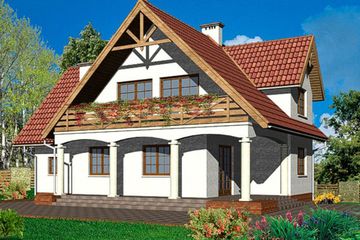  Projekt domu DOM PRZY TRZYKROTEK - stary (KRK1009) - projekt domu parterowego z poddaszem - Zdjęcie 2
