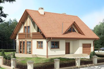  Projekt domu FILONEK (BSB1001) - projekt domu parterowego z poddaszem - Zdjęcie 1