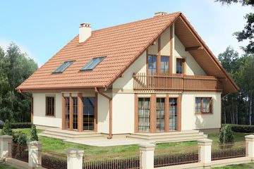  Projekt domu FILONEK (BSB1001) - projekt domu parterowego z poddaszem - Zdjęcie 2