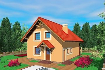  Projekt domu Kro (SLB1118) - projekt domu parterowego z poddaszem - Zdjęcie 1