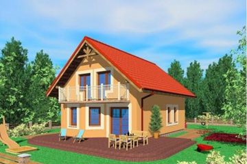  Projekt domu Kro (SLB1118) - projekt domu parterowego z poddaszem - Zdjęcie 2