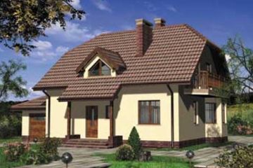  Projekt domu CELESTA EKO (KRD1394) - projekt domu parterowego z poddaszem - Zdjęcie 1