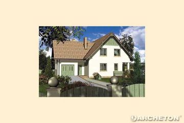  Projekt domu JARZĄB (KRD1461) - projekt domu parterowego z poddaszem - Zdjęcie 1