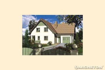  Projekt domu JARZĄB (KRD1461) - projekt domu parterowego z poddaszem - Zdjęcie 2