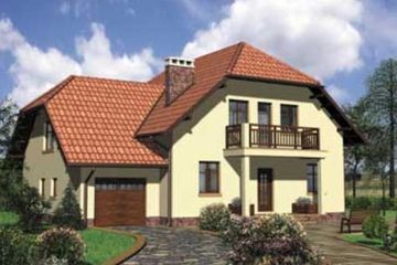  Projekt domu SZYMON 2 duplikat (KRD1475) - projekt domu parterowego z poddaszem - Zdjęcie 1