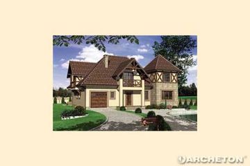  Projekt domu Wiartel (KRD1485) - projekt domu parterowego z poddaszem - Zdjęcie 2