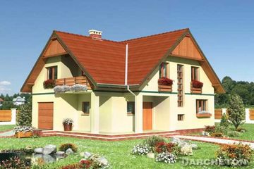  Projekt domu Miłosz (KRD1530) - projekt domu parterowego z poddaszem - Zdjęcie 2