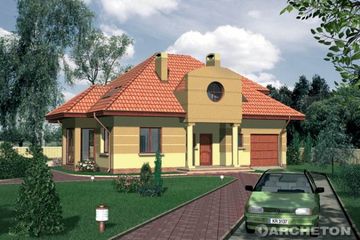  Projekt domu MIRABELKA (KRD1532) - projekt domu parterowego z poddaszem - Zdjęcie 1