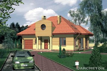  Projekt domu MIRABELKA (KRD1532) - projekt domu parterowego z poddaszem - Zdjęcie 2