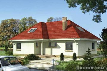  Projekt domu Nowa Kalina (KRD1538) - projekt domu parterowego z poddaszem - Zdjęcie 2