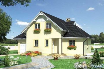  Projekt domu POLIKARP (KRD1559) - projekt domu parterowego z poddaszem - Zdjęcie 1