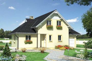  Projekt domu POLIKARP (KRD1559) - projekt domu parterowego z poddaszem - Zdjęcie 2
