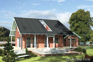  Projekt domu Rebus (KRD1562) - projekt domu parterowego z poddaszem - Zdjęcie 1