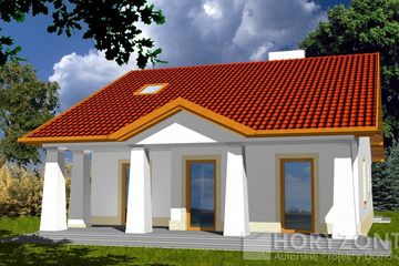  Projekt domu CUBA A bez garażu (WRD1096) - projekt domu parterowego z poddaszem - Zdjęcie 1