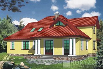  Projekt domu MAHONIA A (WRD1100) - projekt domu parterowego z poddaszem - Zdjęcie 1