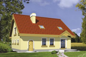  Projekt domu MARYSIA (WRD1101) - projekt domu parterowego z poddaszem - Zdjęcie 2