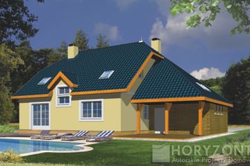  Projekt domu FALA B (WRD1111) - projekt domu parterowego z poddaszem - Zdjęcie 2