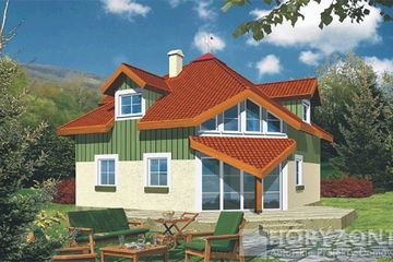  Projekt domu KARO A (WRD1112) - projekt domu parterowego z poddaszem - Zdjęcie 1