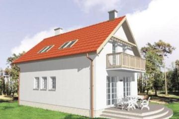  Projekt domu CZAPLA (KSA1267) - projekt domu parterowego z poddaszem - Zdjęcie 2