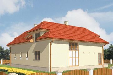  Projekt domu KONESER (KSA1276) - projekt domu parterowego z poddaszem - Zdjęcie 2