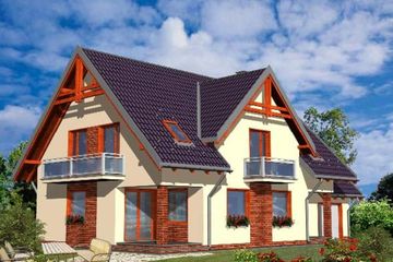  Projekt domu Marsala (KRH1101) - projekt domu parterowego z poddaszem - Zdjęcie 2